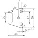 Ответная часть бортовой защелки Winterhoff BVSG 60-A