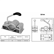 Хомут опорного колеса/стойки Knott-AUTOFLEX LB 60, стальной, Ø 60 мм.