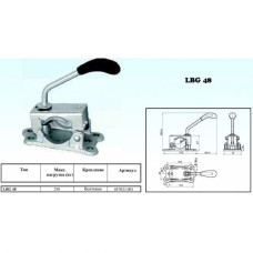 Хомут опорного колеса/стійки Knott-AUTOFLEX LBG 48, чавун, Ø 48 мм