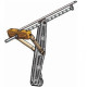 Винтовая опора KNOTT WHF 001, 900 кг, 564/280-457 мм.