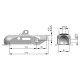 Сцепное устройство прицепа на фаркоп авто Knott-AUTOFLEX K20 BN3/45.