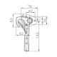 Засов рычажный Winterhoff WV 10-L